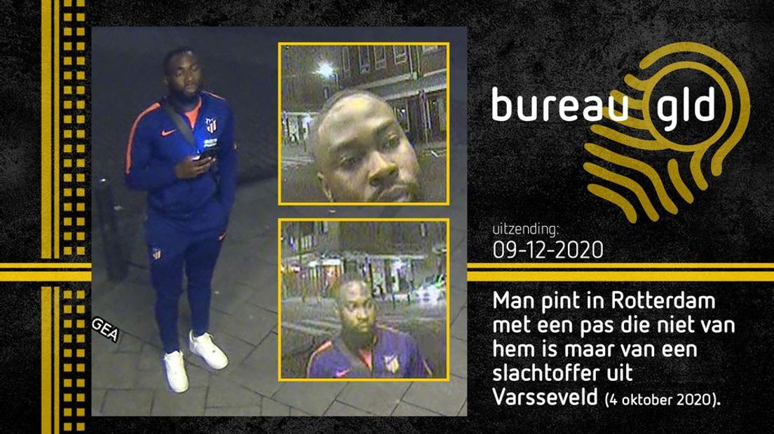 De man die wordt gezocht na oplichting.
