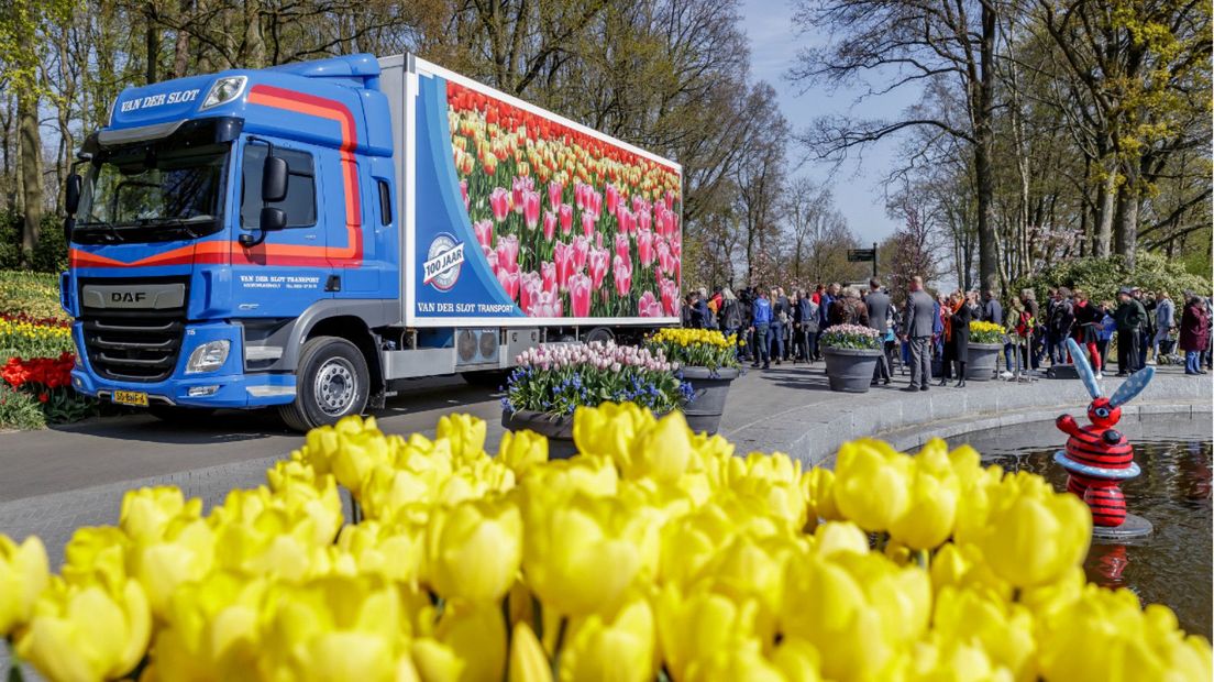 De bloemen op transport naar Vaticaanstad
