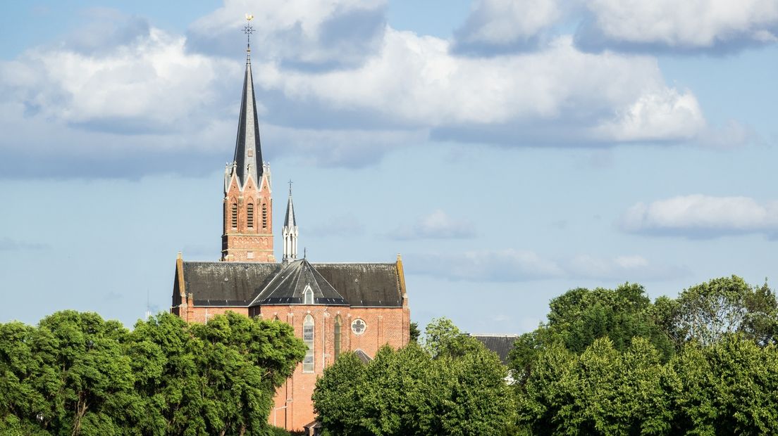 De kerk in Kloosterzande.