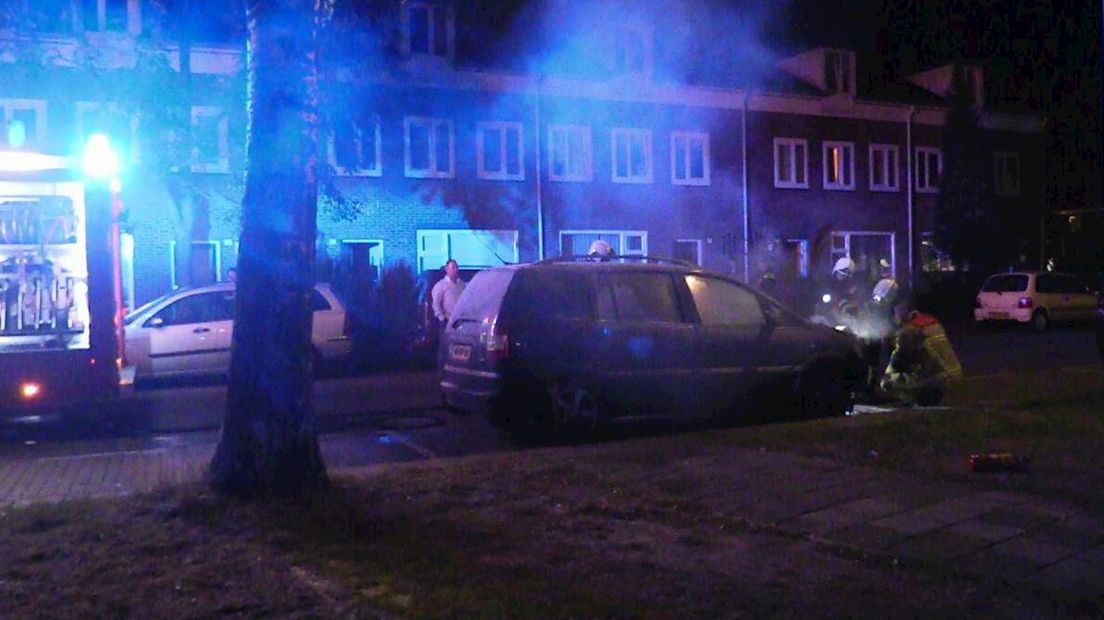 Schade bij autobrand Enschede