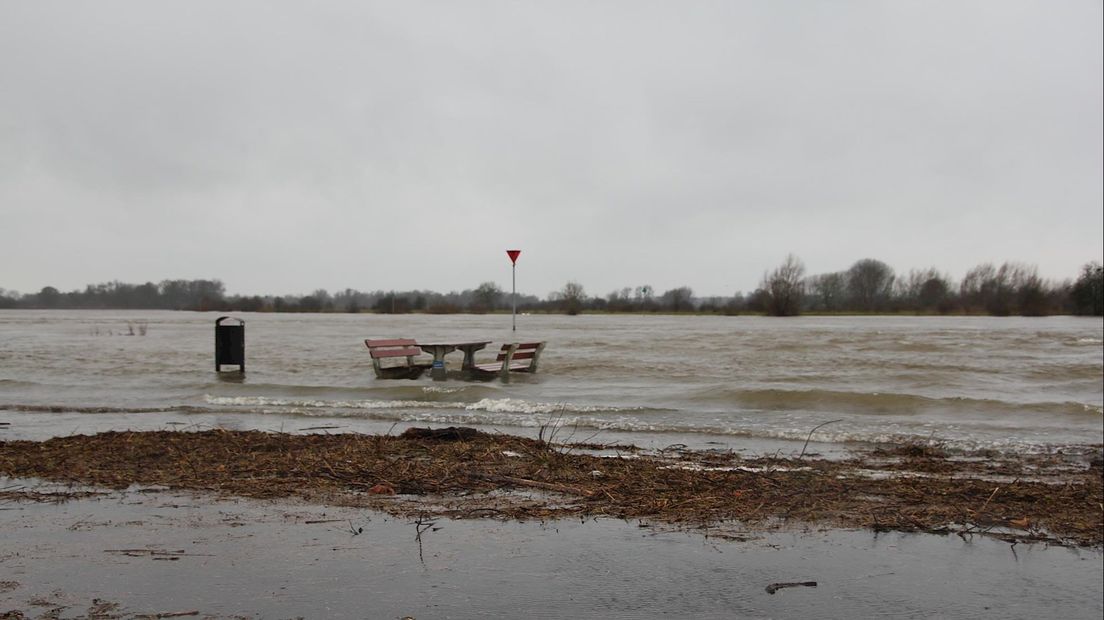 Hoogwater bij Wijhe