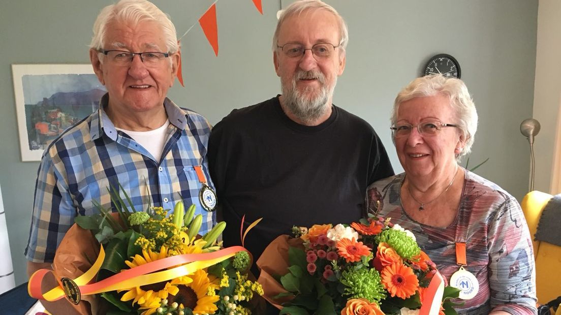 Dik Niewold, Jan Brink en Greetje Brink