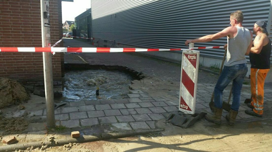 Haaksbergerstraat in Enschede dicht