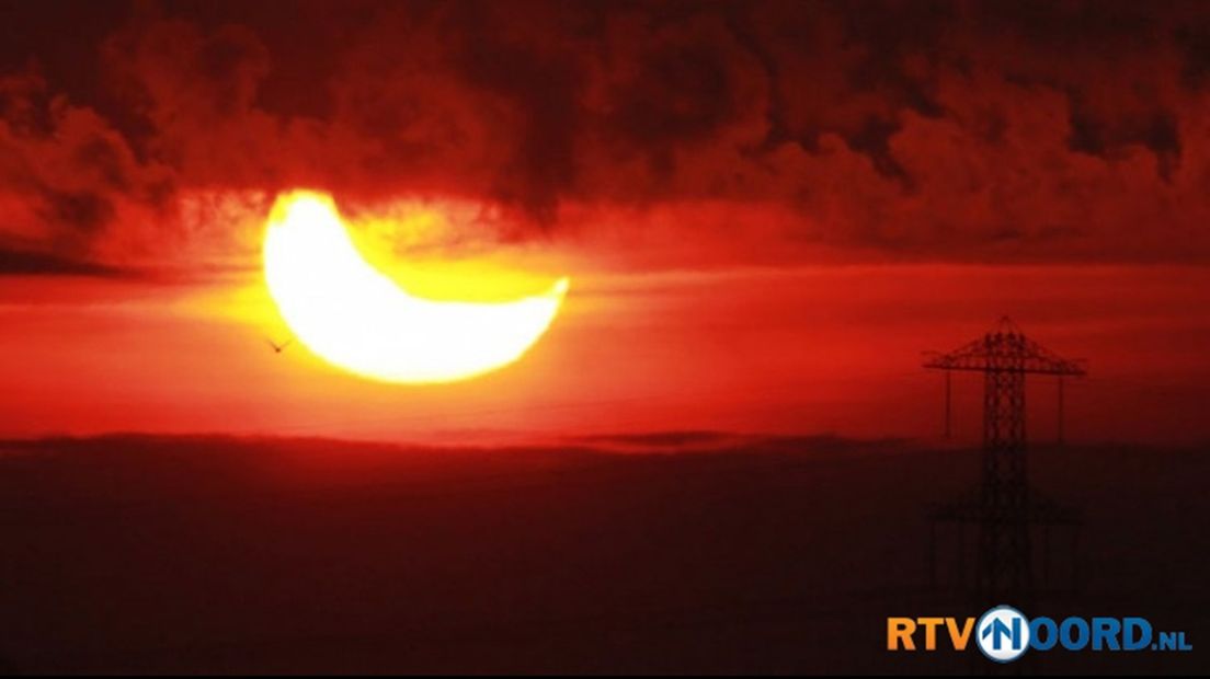 De gedeeltelijke zonsverduistering in 2011