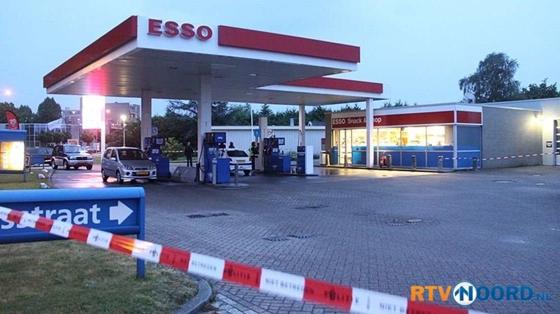 Maandagavond werd nog een tankstation overvallen in Hoogezand