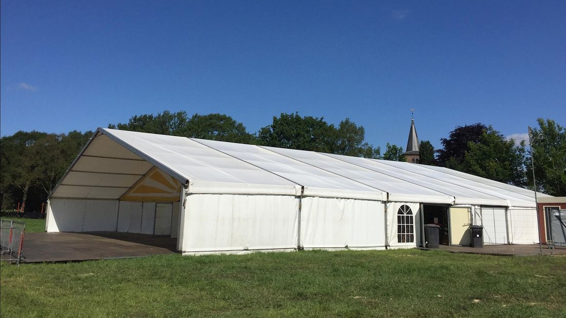 De feesttent in Fleringen