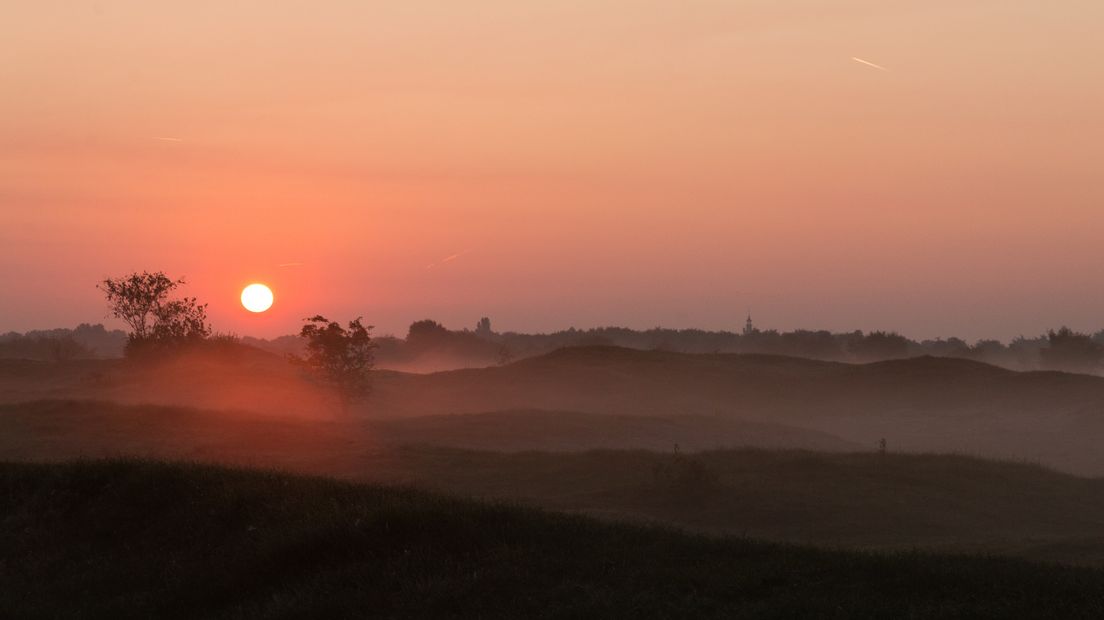 Zonsopkomst bij de Zeepeduinen in Burgh-Haamstede