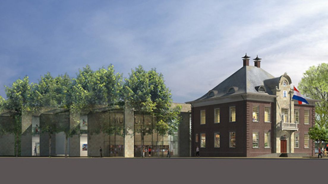 In hoog tempo wordt het museum voor Realisme in Gorssel gebouwd.