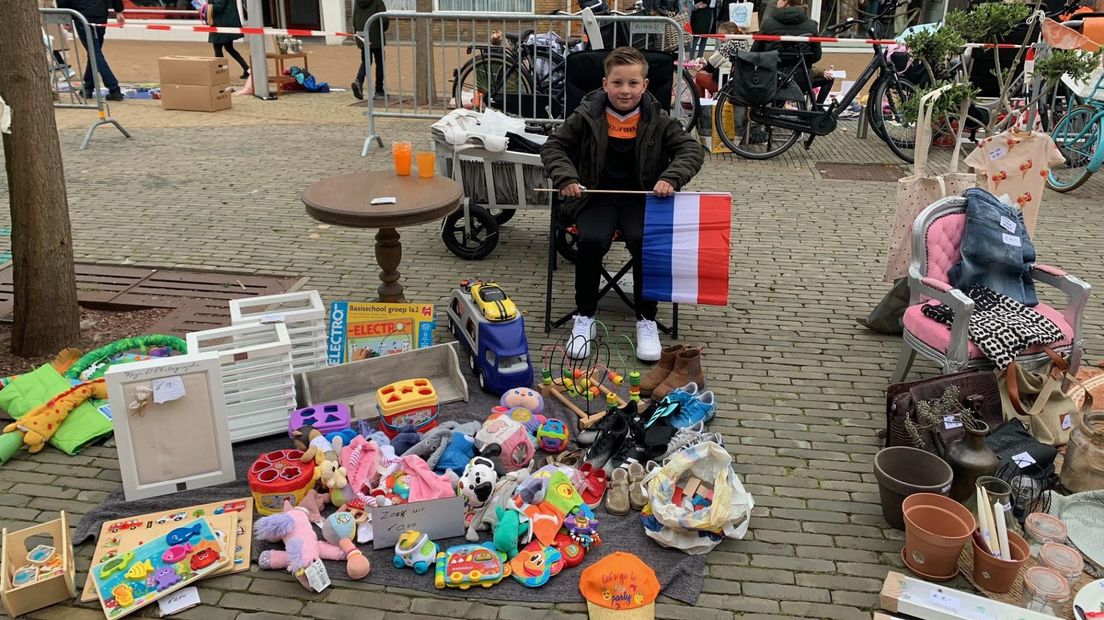 De vrijmarkt in Katwijk