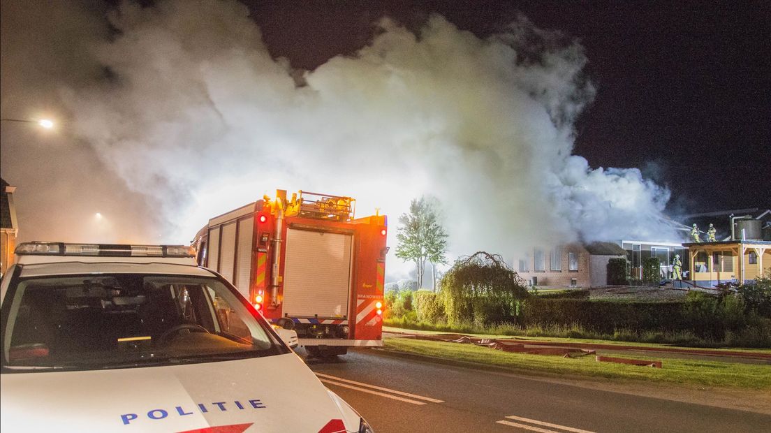 Grote brand in Genemuiden