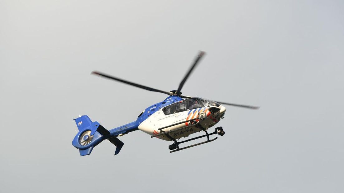Politiehelikopter is ingezet voor de aanhouding