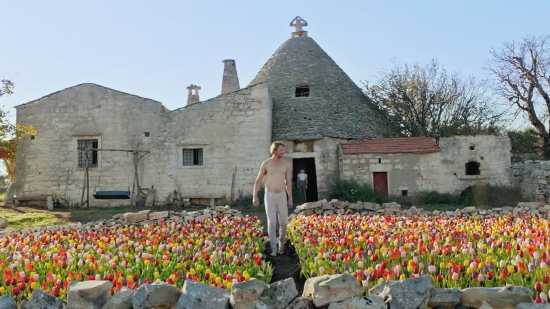 Still uit openingsfilm NFF over Zeeuw die in Italië tulpen plant