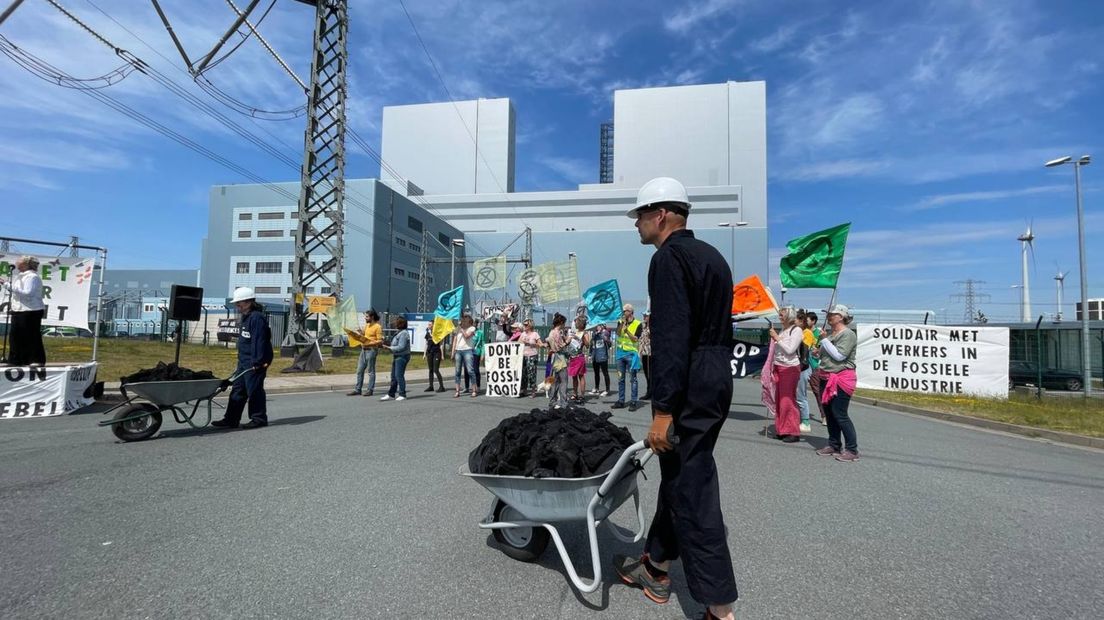 Extincion Rebbellion bij de kolencentrale