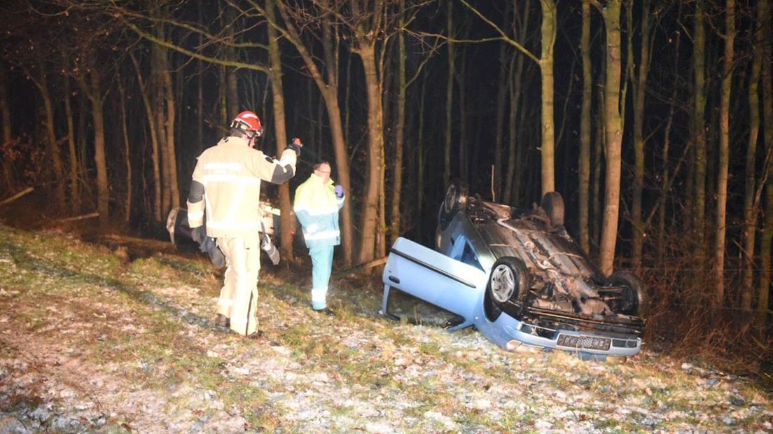 Auto-ongeluk bij Enter