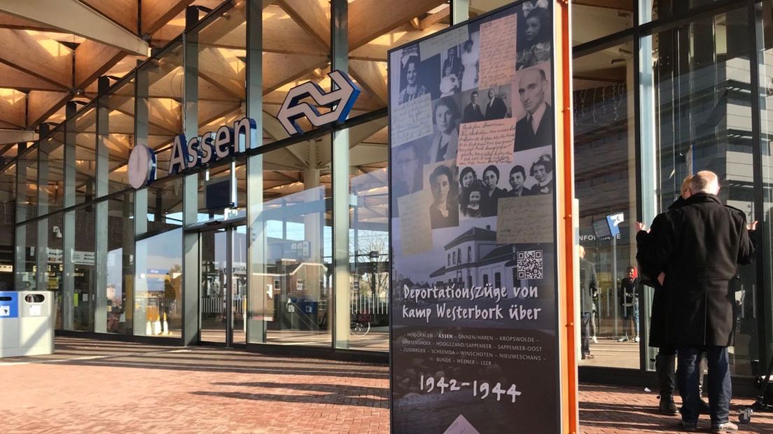 Station Assen heeft monument ter herinnering aan transporten Kamp  Westerbork - RTV Drenthe