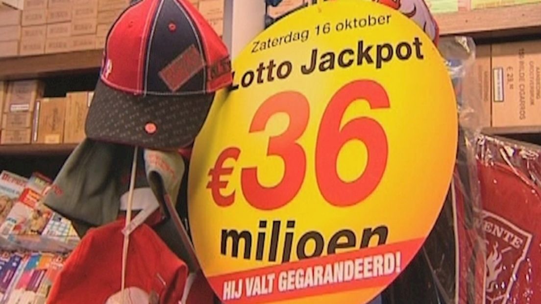 Lotto Jackpot van 36 miljoen valt...