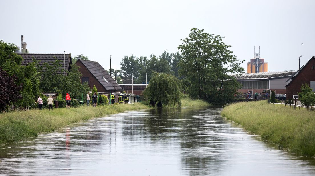 Hoogwater bij Hamminkeln.