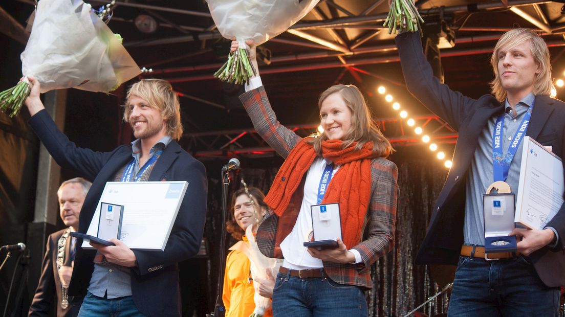 Ronald, Michel en Lotte op podium in Zwolle