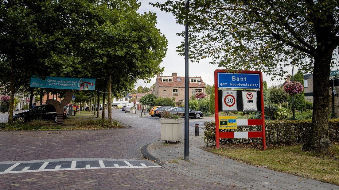 Een plaatsnaambord van Bant