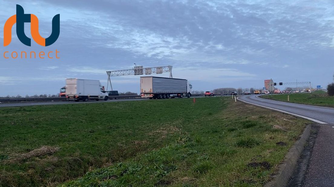 De A12 tussen Zevenaar en Duiven