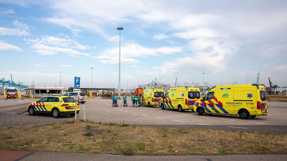 112 news: Search at container company on Maasvlakte |  Rotterdam police withdrew three times on Tuesday night due to fake weapons