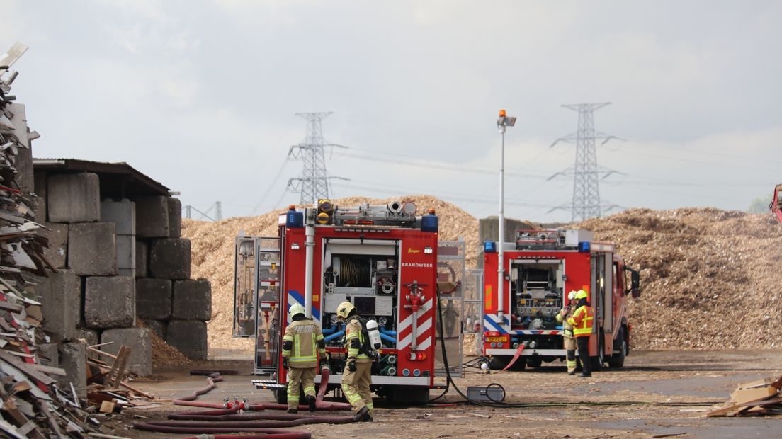 Brandje in houtshredder Sloegebied