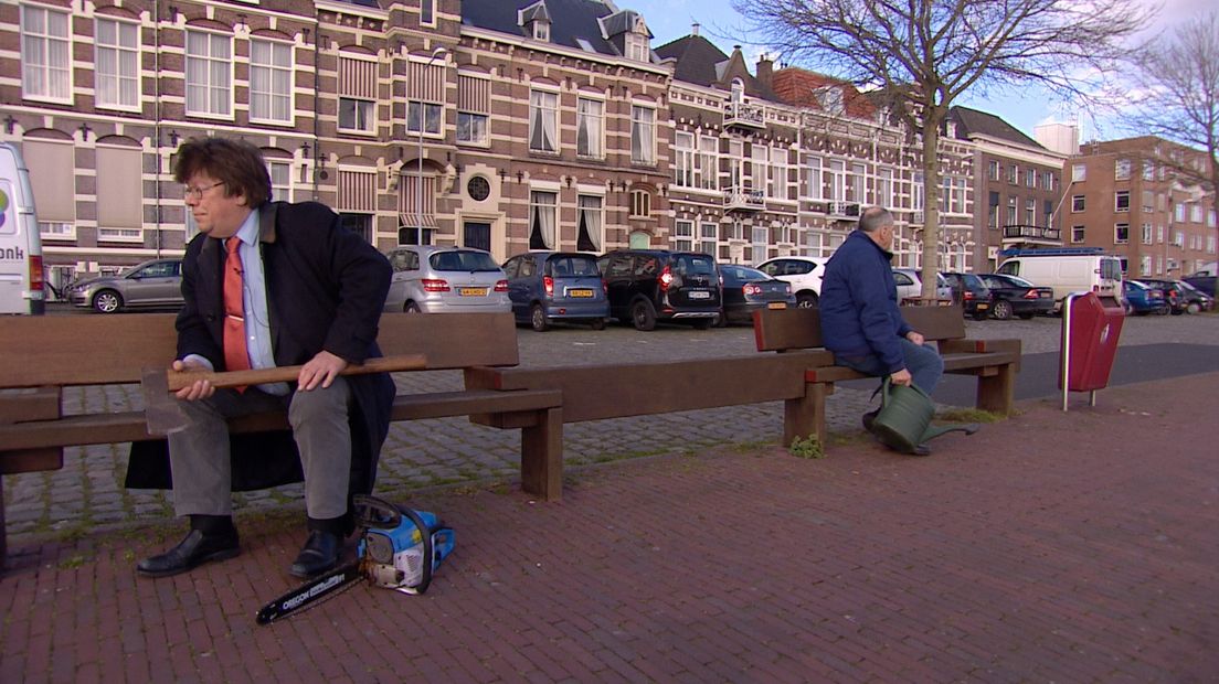 Benno Nieuwenhuis en Piet Kraan lijnrecht tegenover elkaar