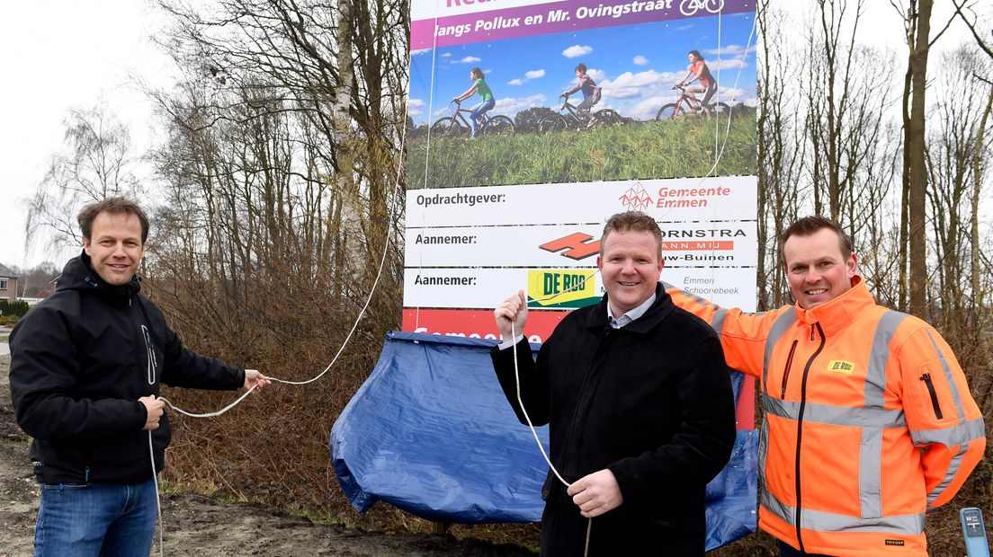 Met twee fietspaden in Klazienaveen wordt de aftrap van Heel Emmen fietst gegeven (Rechten: Boudewijn Benting)