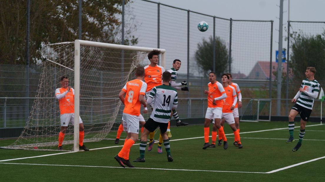 Beeld uit de wedstrijd Zeelandia Middelburg tegen Patrijzen