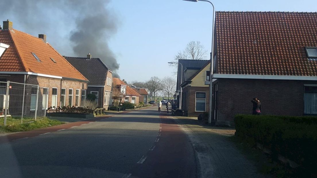 Grote brand in Steenwijkerwold