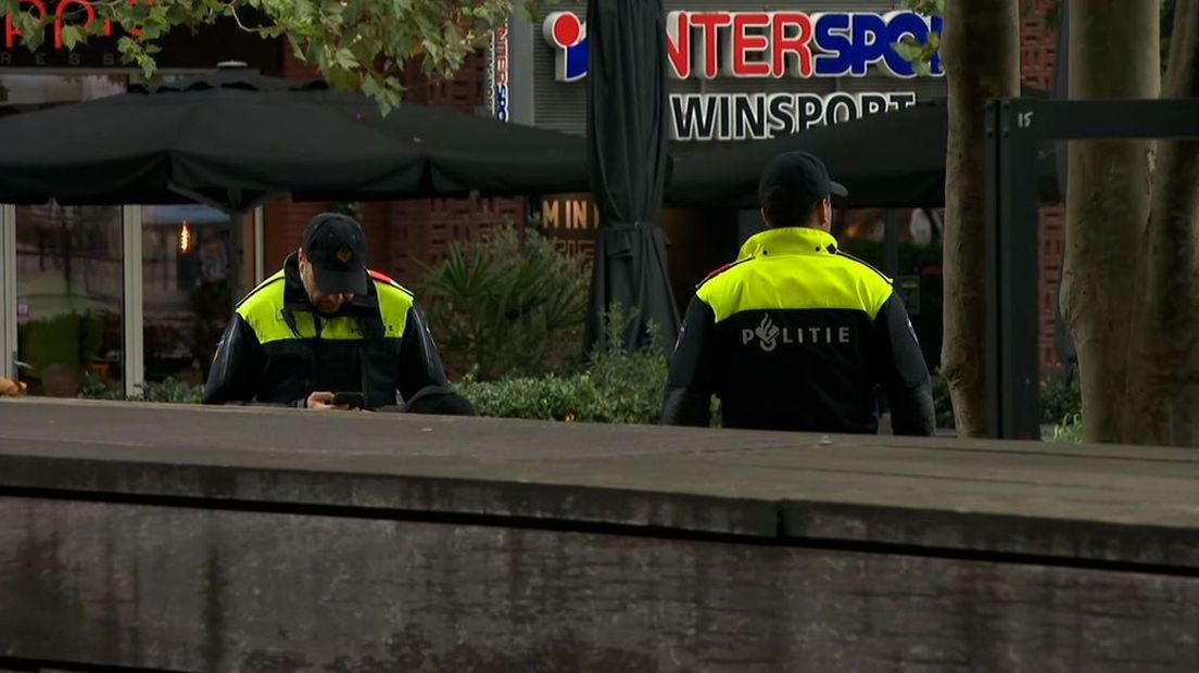 Agenten zijn volop aanwezig in Nijmegen.