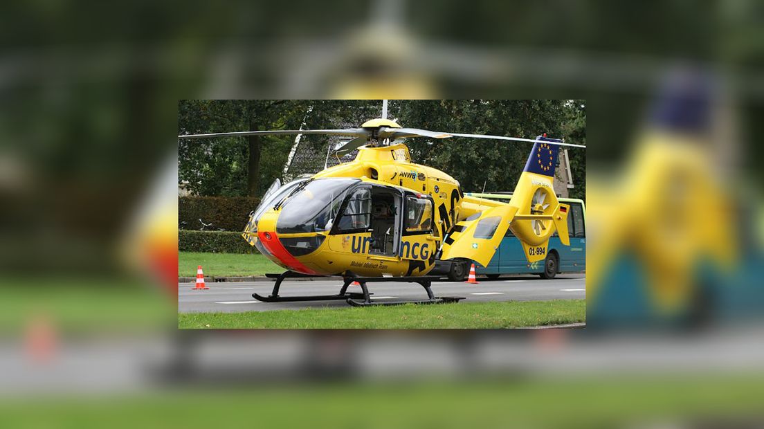 De traumahelikopter (Foto´s 112 Fryslân)