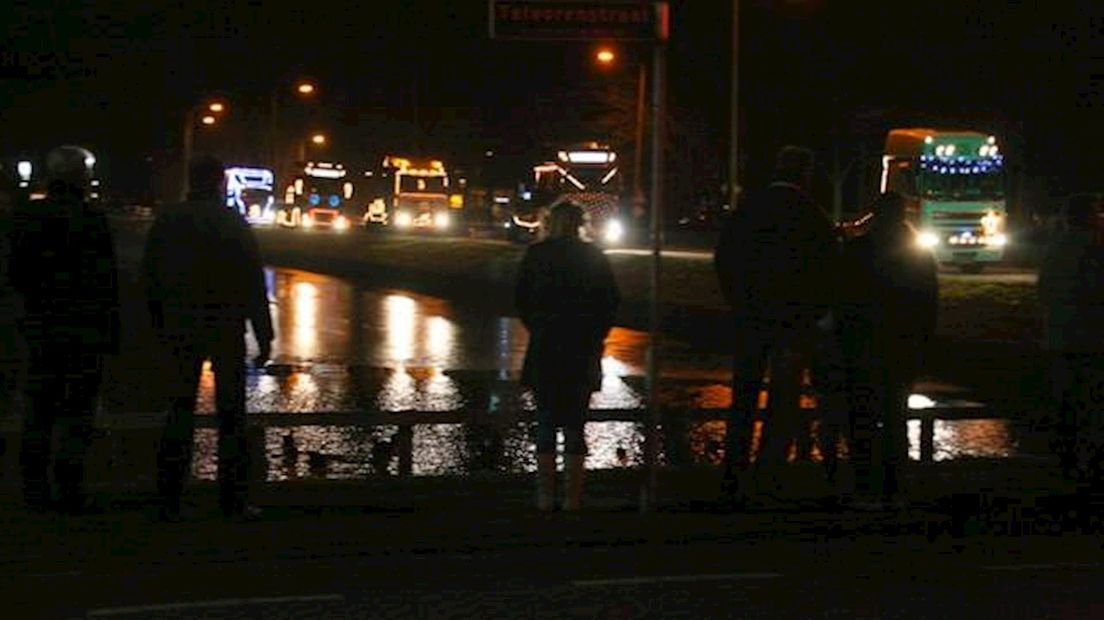 Trucks by night