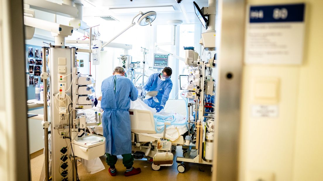 Een speciale COVID-ic-afdeling in een ziekenhuis