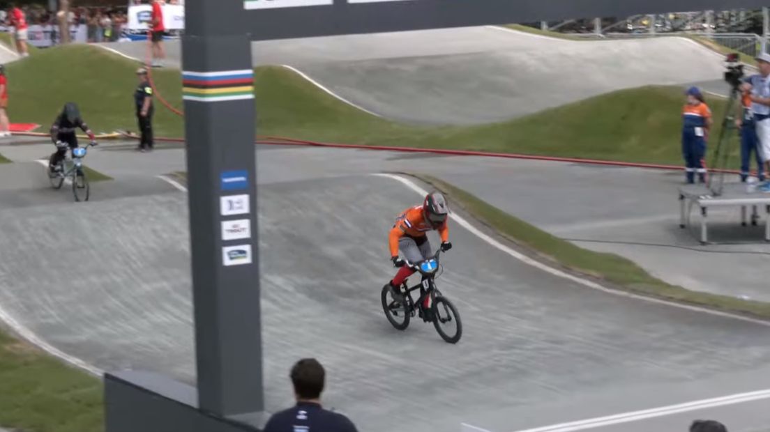 Charlotte Doddema in actie op het WK in Nantes