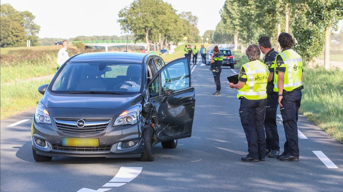 De motorrijder raakte zwaargewond bij het ongeval