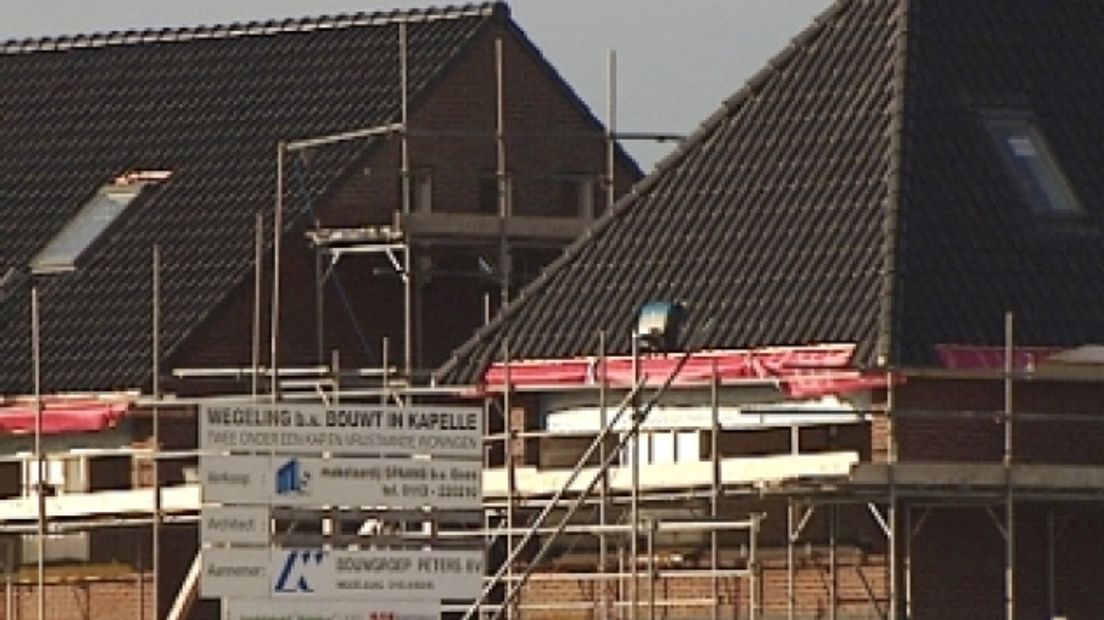 De nieuwbouw van huizen in Zeeland klimt uit het dal