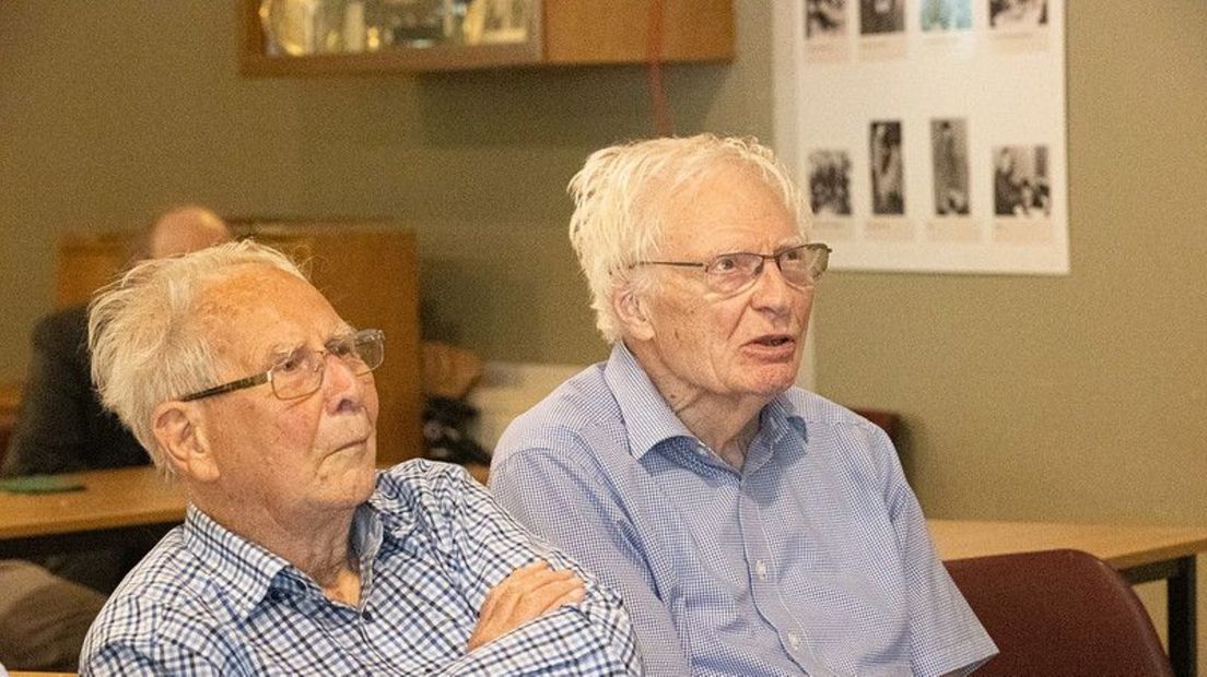 Clubiconen Poppe Dijkhuis (links) en Henk Seijen