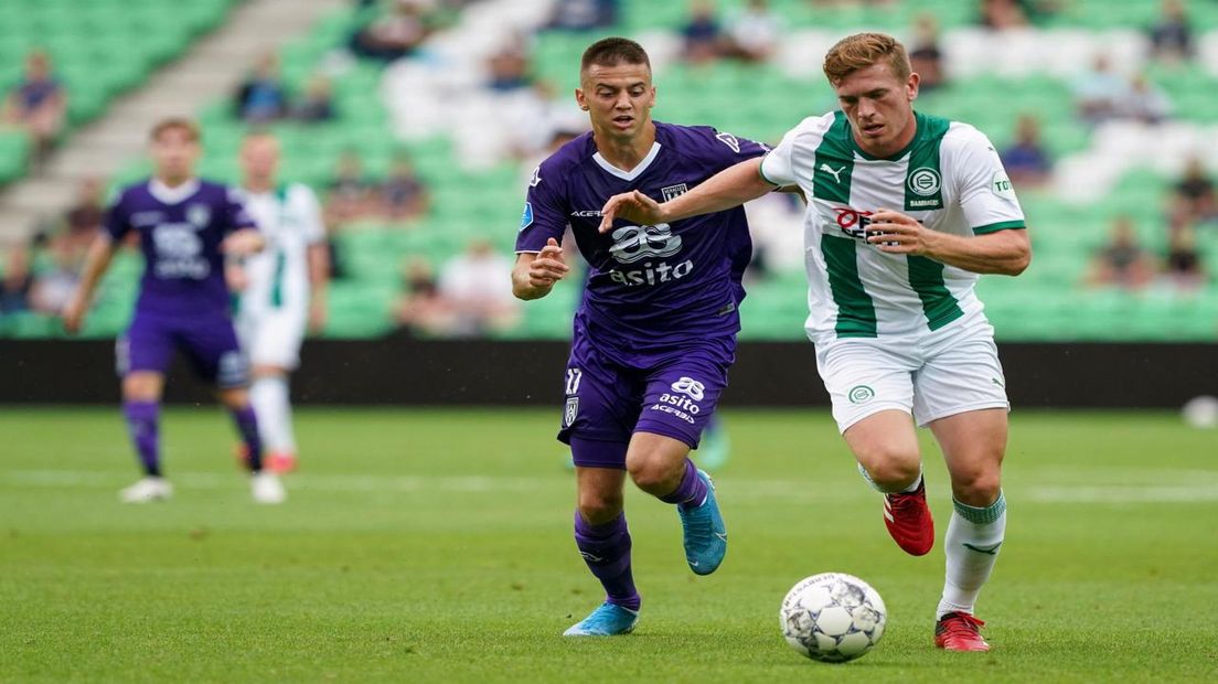 Wessel Dammers voor het eerst in actie namens FC Groningen