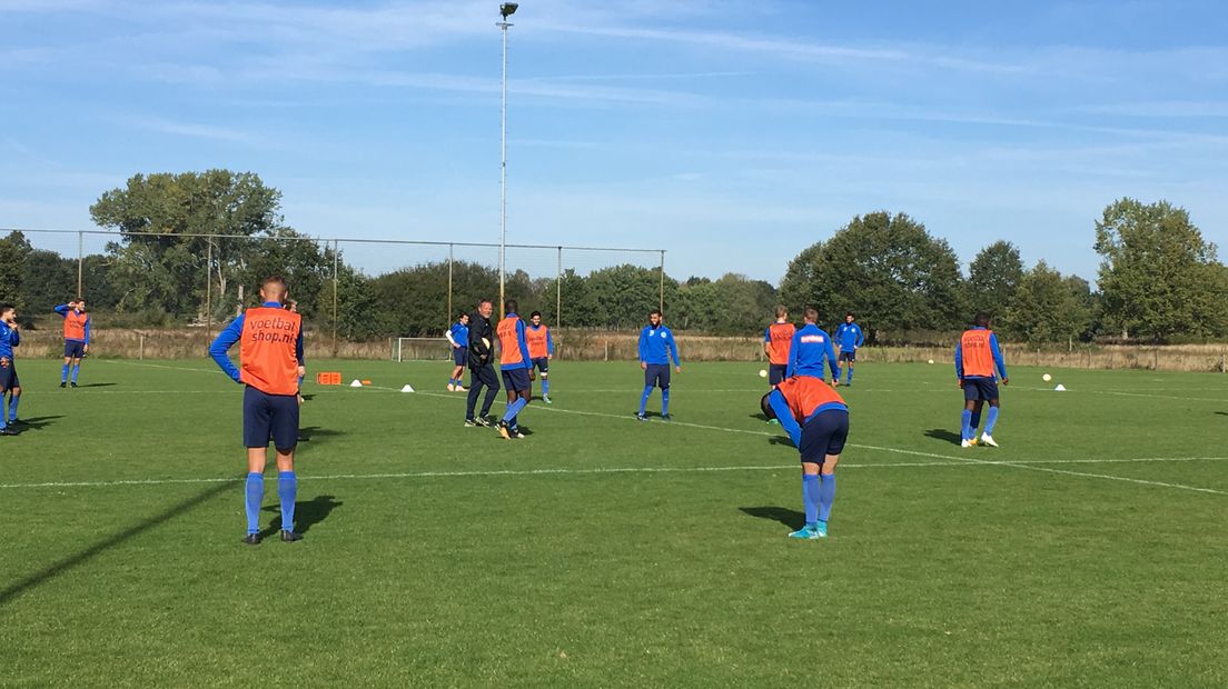 De training op zaterdag in Doetinchem waar het met de beleving wel goed zat