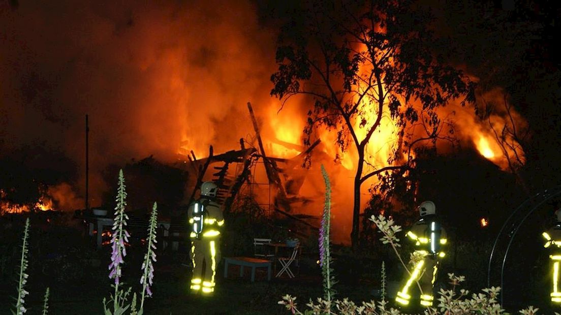 Recreatiewoning in Eibergen uitgebrand