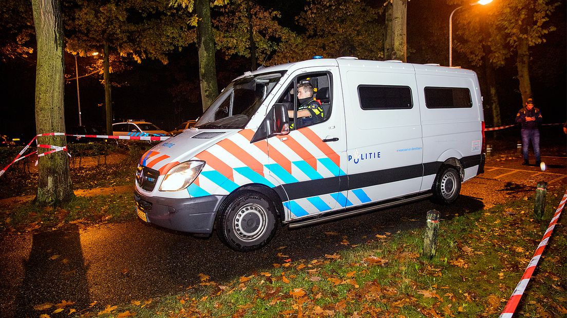 Arrestantenbusje maandagavond bij Altrecht in Den Dolder.