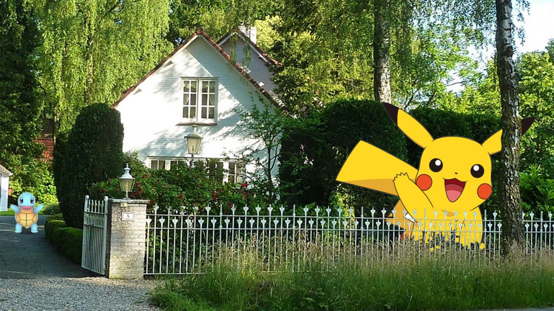 Veel Pokémons bij dit huis in Huis ter Heide?