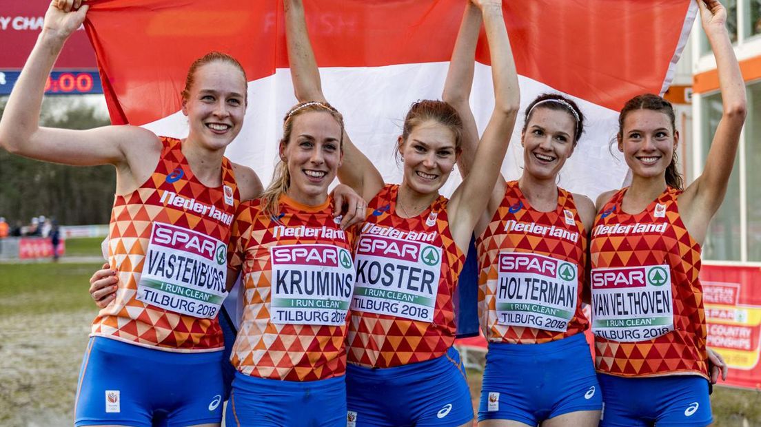 De Nederlandse vrouwen die meededen aan het EK veldlopen