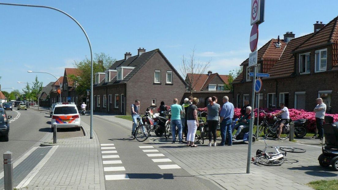 Aanrijding tussen twee fietsers