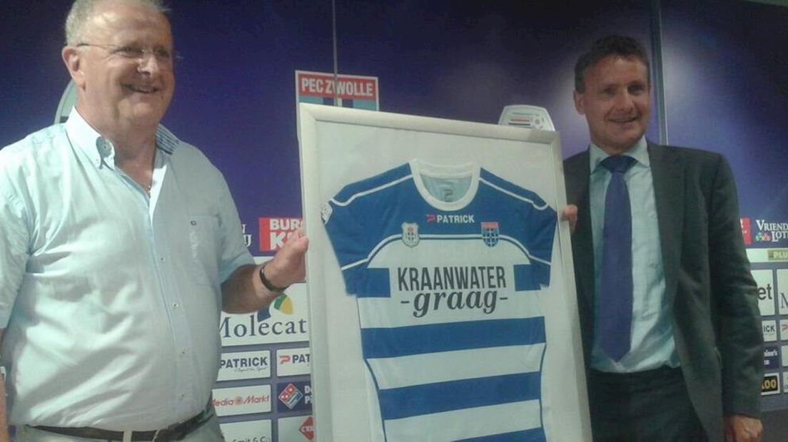Kritiek op shirtsponsoring PEC Zwolle door Vitens