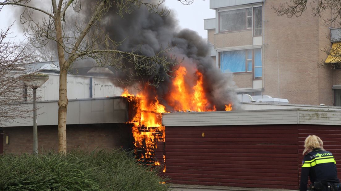 Brand uitgebroken in voormalig woonzorgcentrum Zuilenstein.