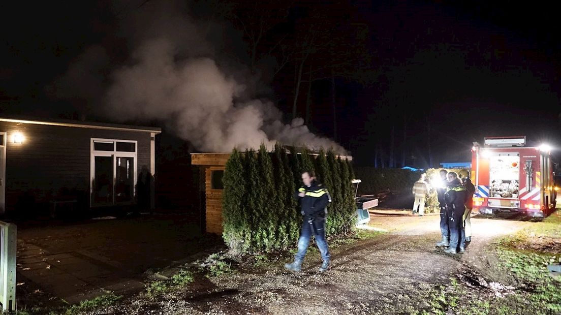 Brand in chalet Schalkhaar