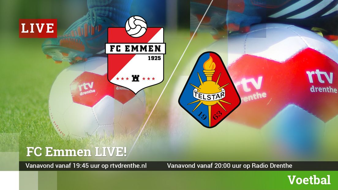 Volg FC Emmen - Telstar live