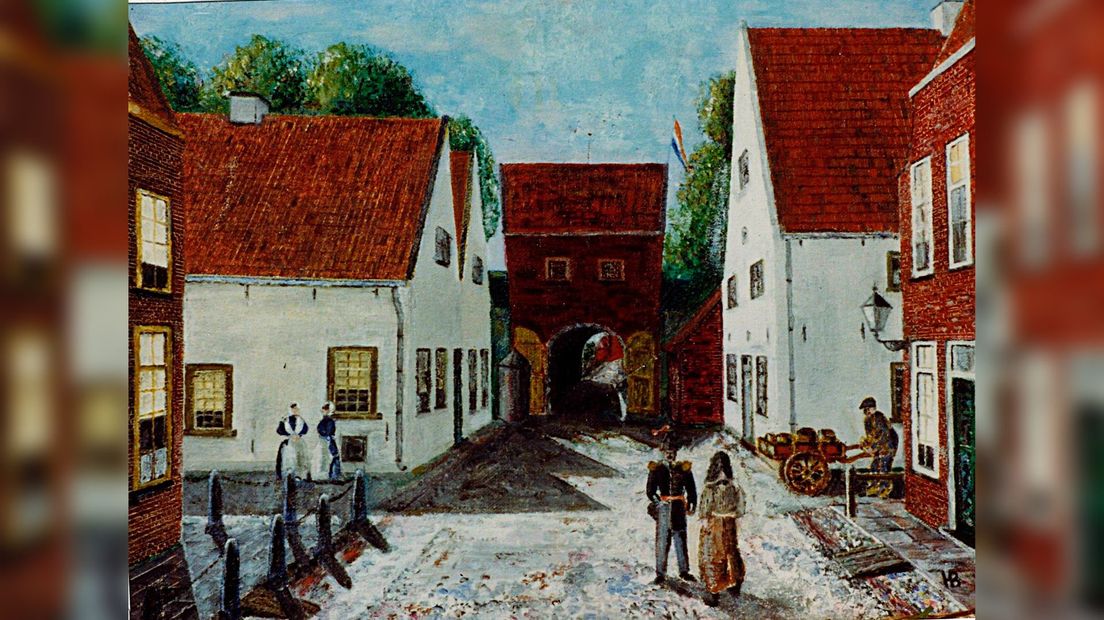 De Bentheimerpoort vanaf de Bentheimerstraat gezien